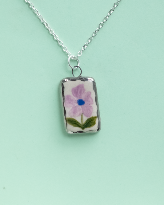 Lilac Flower Necklace