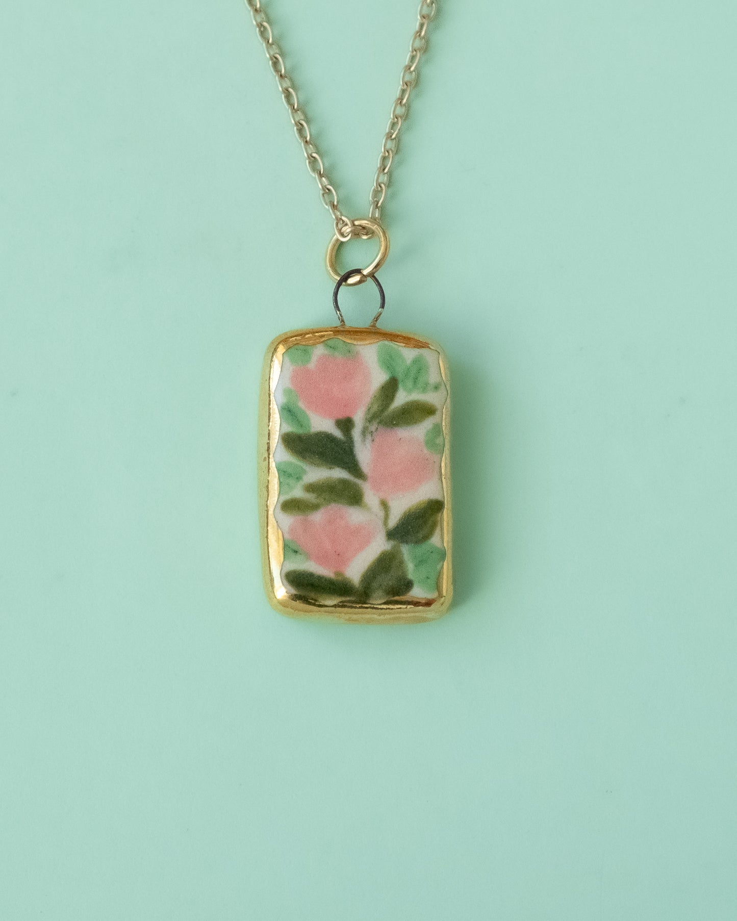 Pink Wildflower Necklace