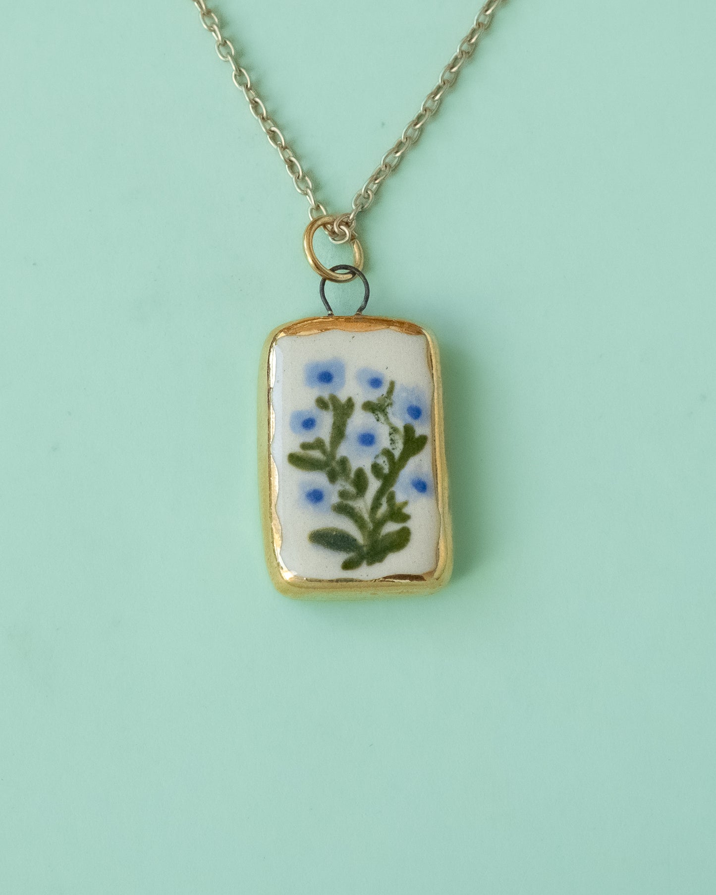 Blue Wildflower Necklace