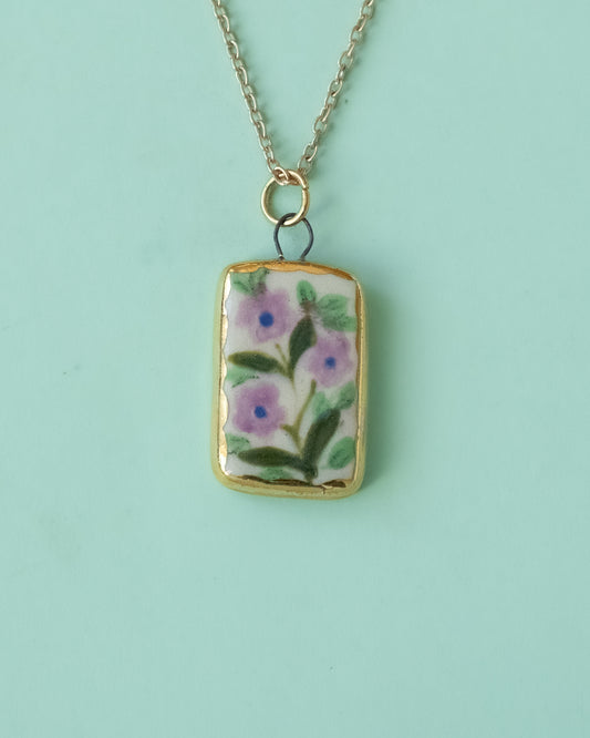 Lilac Flower Necklace