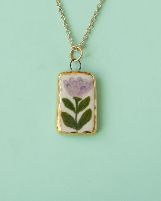 Lilac Flower Necklace