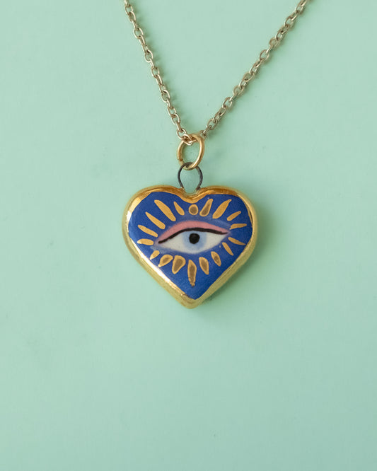 Eye Heart Necklace