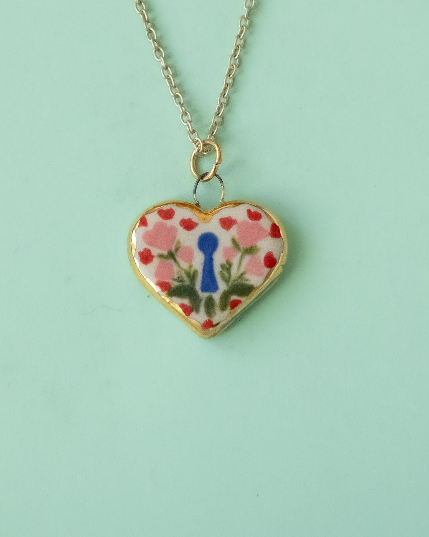 Keyhole Heart Necklace