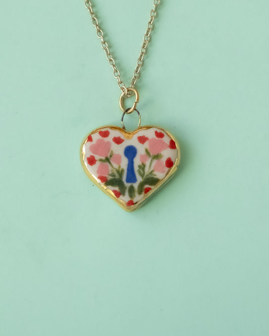 Keyhole Heart Necklace