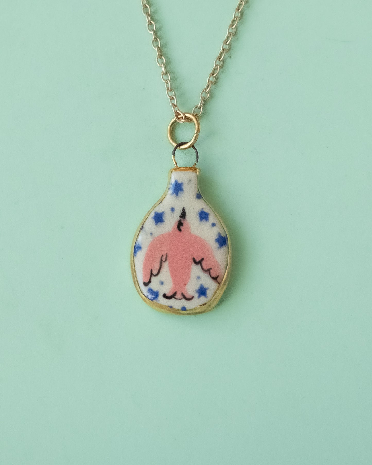 Bird Vase Necklace