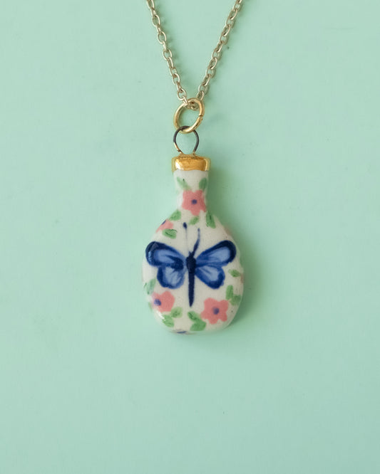 Dragonfly Vase Necklace