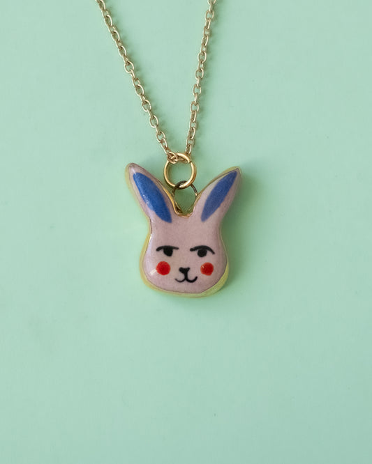 Lilac Bunny Necklace