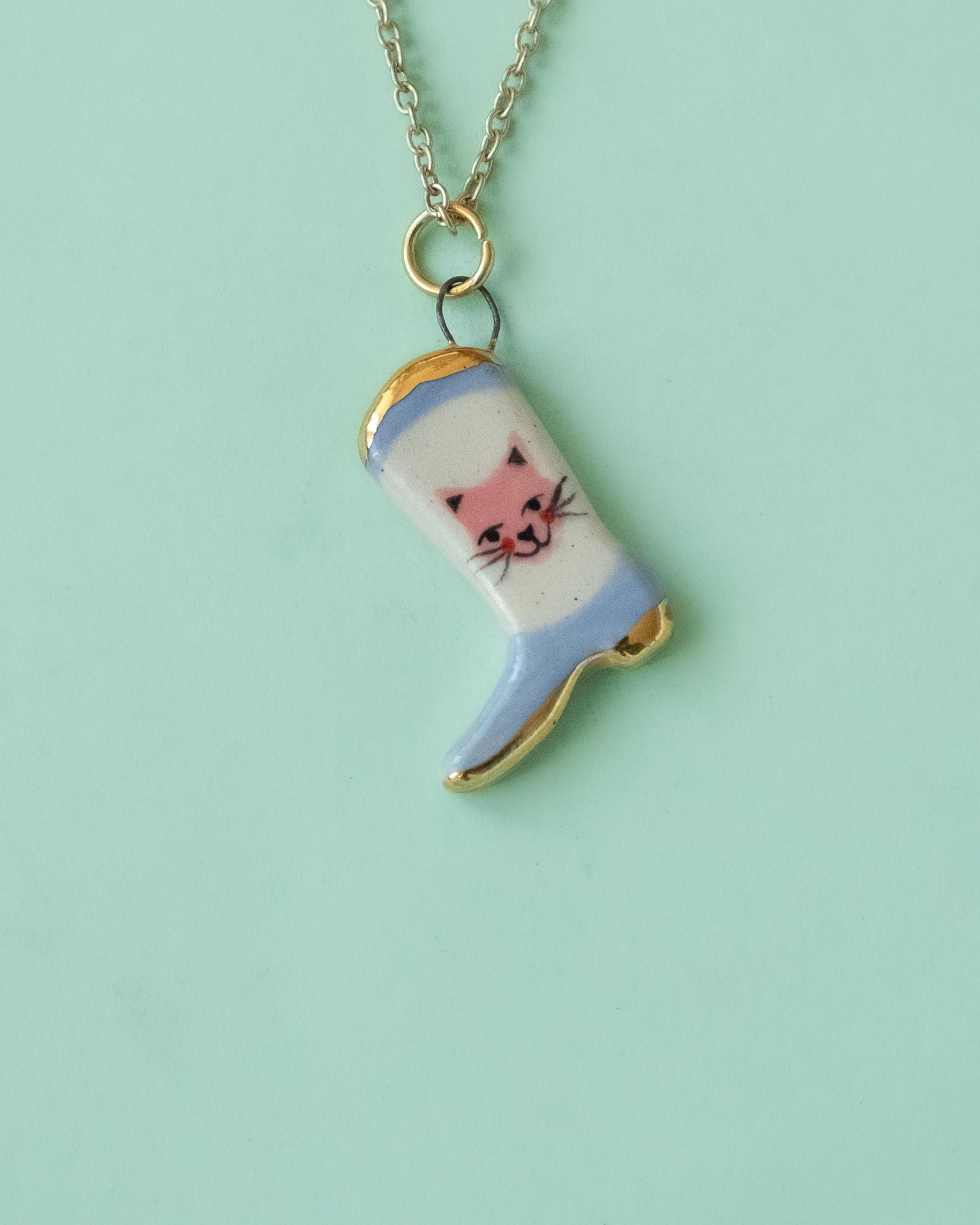 Cat Boot Necklace