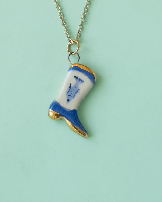 Fish Boot Necklace