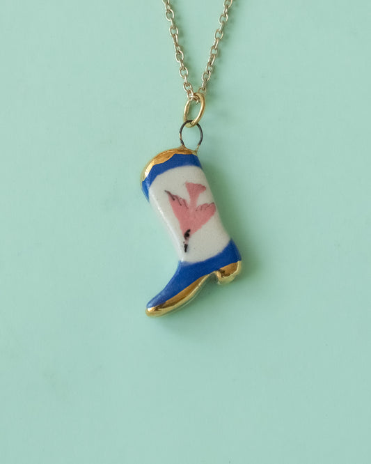 Bird Boot Necklace