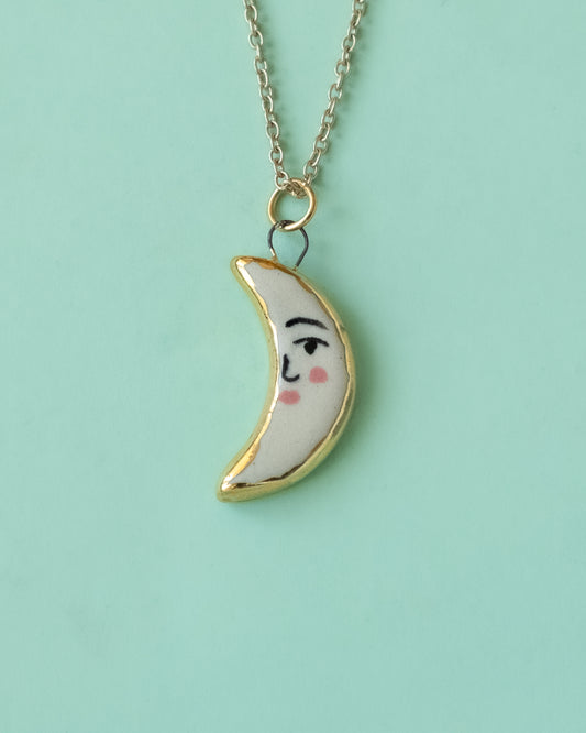 White Moon Necklace