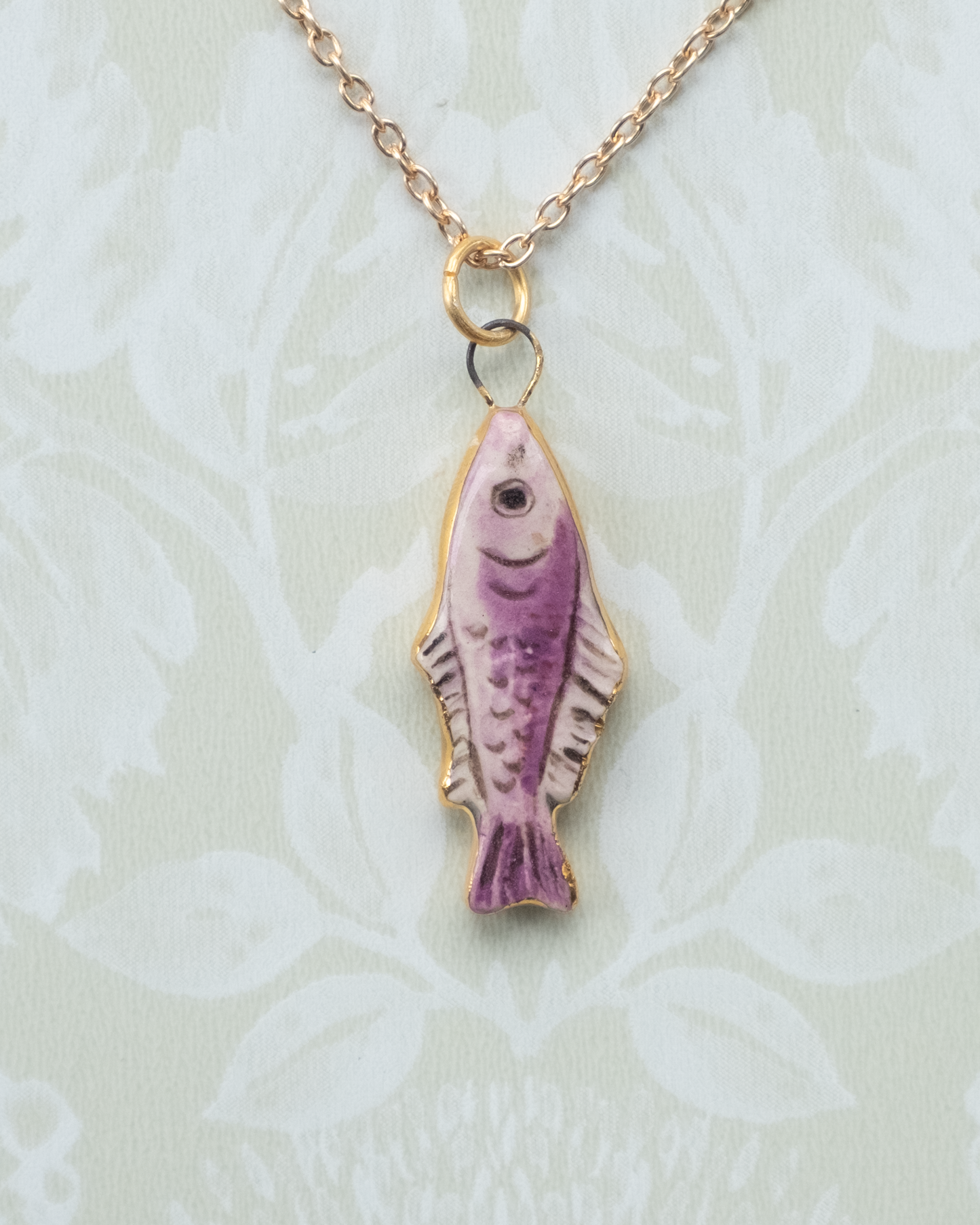Purple Fish Charm