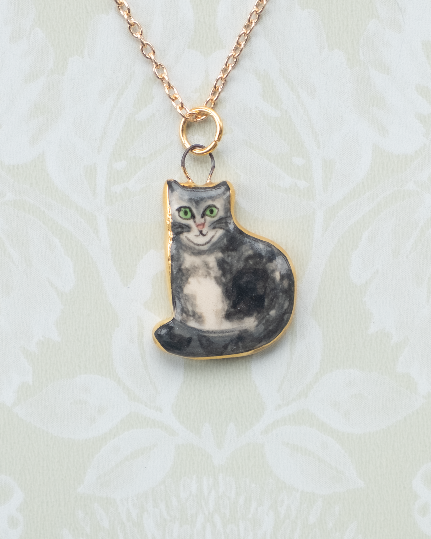 Grey Cat Charm